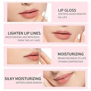 10 pcs pink crystal lip mask patches